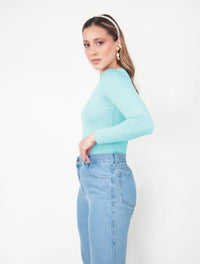 Body para Mujer Cuello Redondo Manga Larga - Rebeca