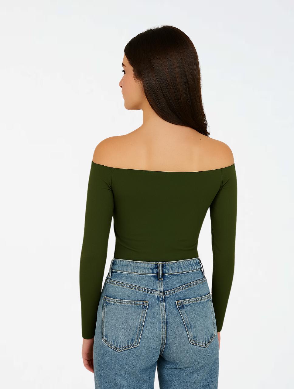 Body para Mujer Cuello Bandeja Manga Larga - The Manhattan