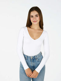 Body para Mujer Escote V Manga Larga - The Vogue