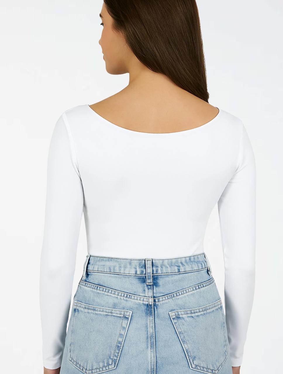 Body para Mujer Escote V Manga Larga - The Vogue