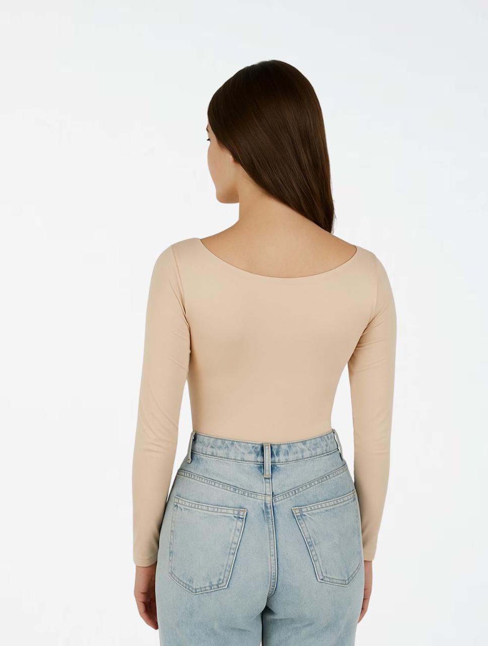 Body para Mujer Escote V Manga Larga - The Vogue