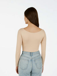 Body para Mujer Escote V Manga Larga - The Vogue