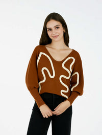 Suéter para Mujer Cuello V- The Garden