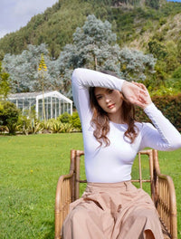 Body para Mujer Cuello Redondo Manga Larga - Rebeca