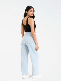 Pantalón Jean En Denim Para Mujer - The Base