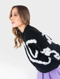 Suéter Para Mujer Negro Cuello Redondo - The Figure Negro