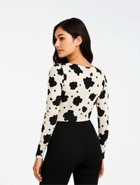 Body Para Mujer Estampado De Vaca - The Cow