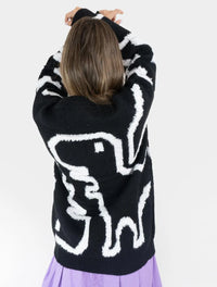 Suéter Para Mujer Negro Cuello Redondo - The Figure Negro