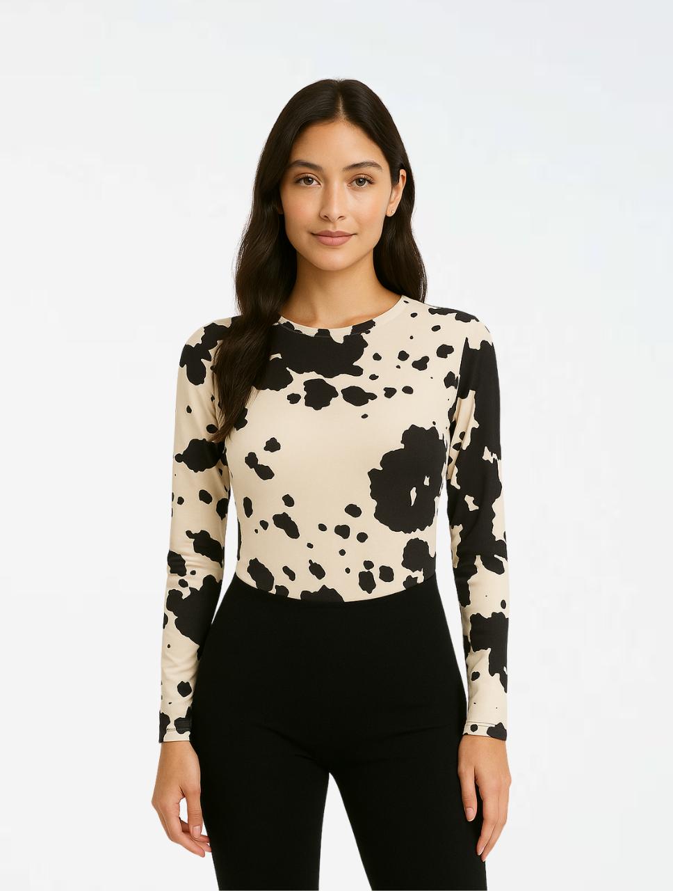 Body Para Mujer Estampado De Vaca - The Cow