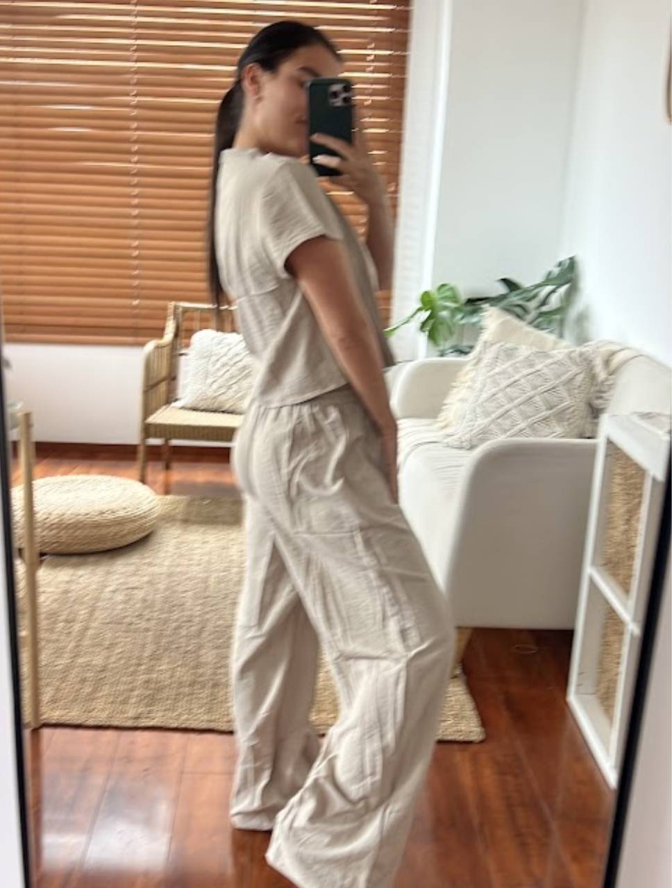 Set Para Mujer Pantalón y Blusa Mangas- Slow Living