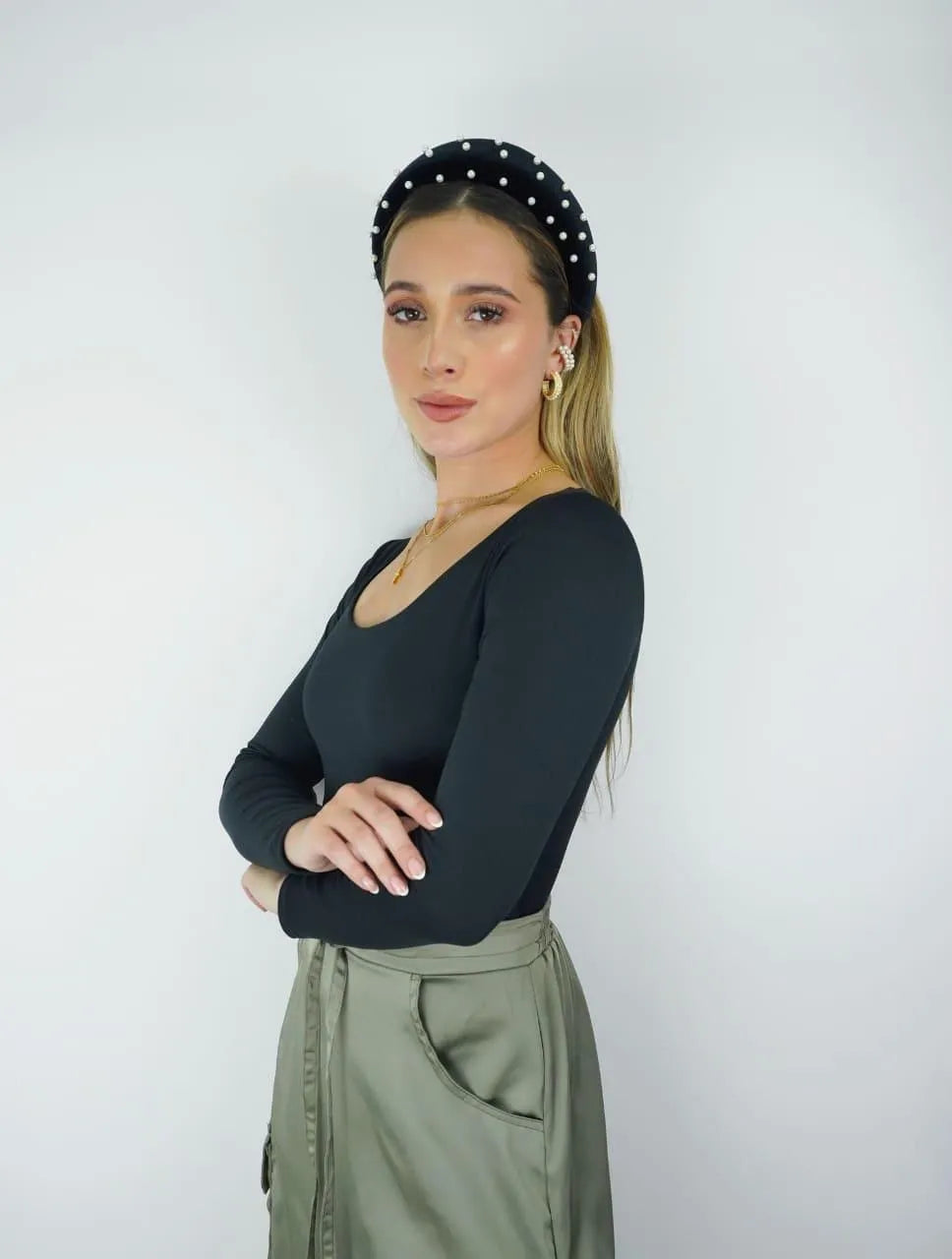 Body para Mujer Escote Redondo Manga Larga - Tahiti