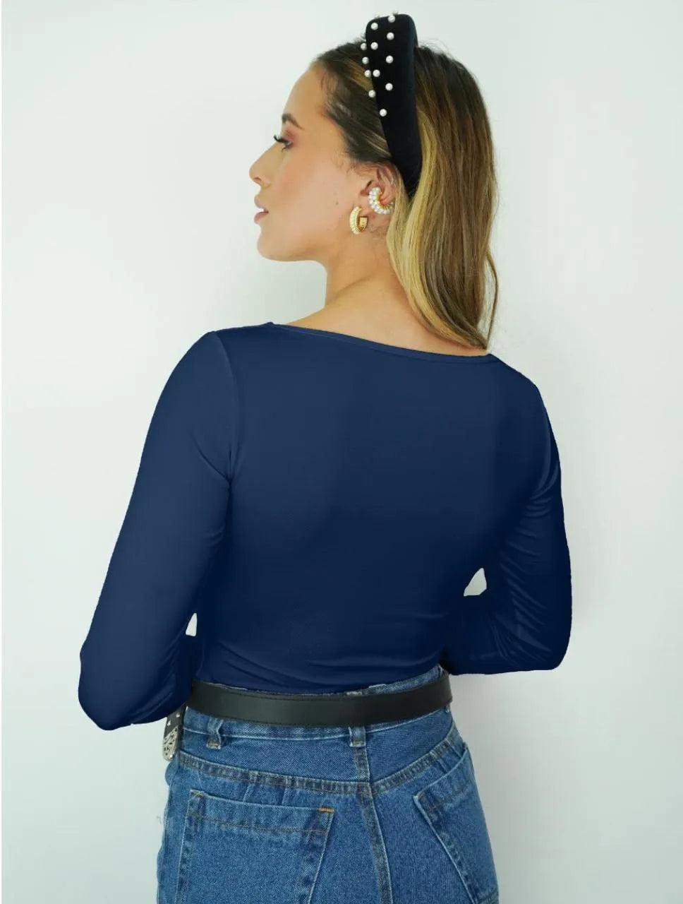 Body para Mujer Escote Redondo Manga Larga - Tahiti