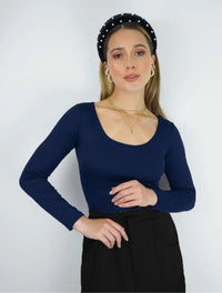 Body para Mujer Escote Redondo Manga Larga - Tahiti