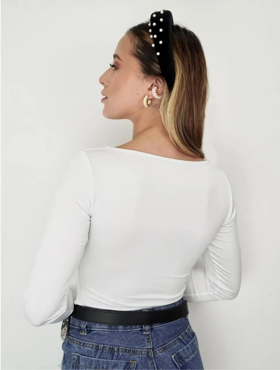 Body para Mujer Escote Redondo Manga Larga - Tahiti