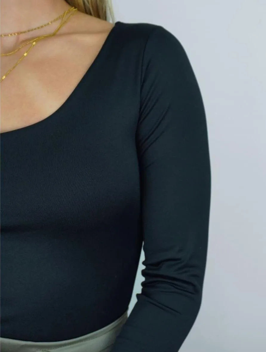 Body para Mujer Escote Redondo Manga Larga - Tahiti