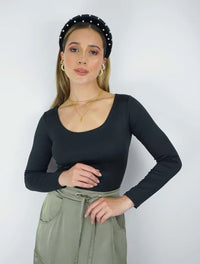 Body para Mujer Escote Redondo Manga Larga - Tahiti