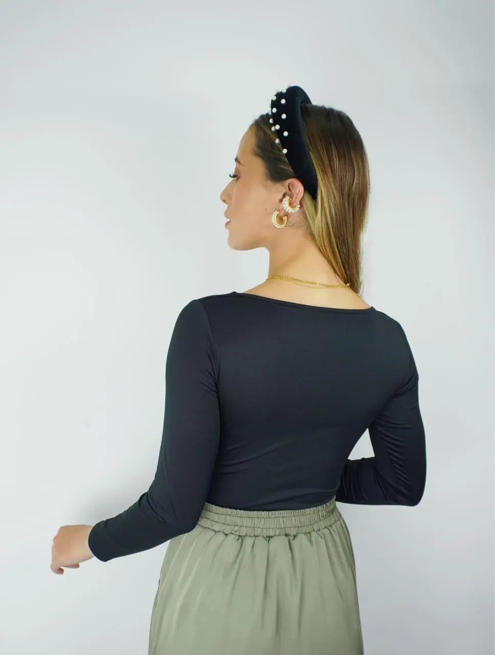 Body para Mujer Escote Redondo Manga Larga - Tahiti