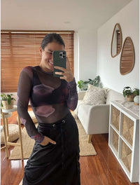 Blusa Manga Larga Mesh  - The Orbit