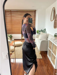 Blusa Manga Larga Mesh  - The Orbit