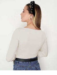 Body para Mujer Escote Redondo Manga Larga - Tahiti