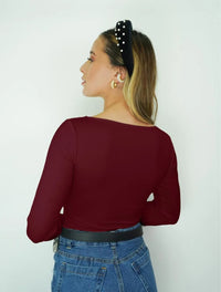 Body para Mujer Escote Redondo Manga Larga - Tahiti