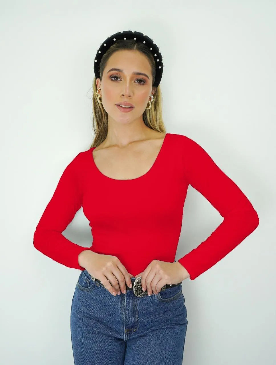 Body para Mujer Escote Redondo Manga Larga - Tahiti