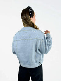 Chaqueta para Mujer Denim con Perlas - The Radiant