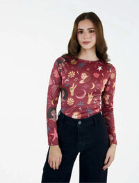 Body para Mujer Estampado con Flores y Estrellas - The Icons