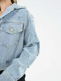 Chaqueta para Mujer Denim con Perlas - The Radiant