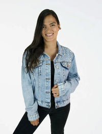 Chaqueta para Mujer Denim Perlas - The Cheetah