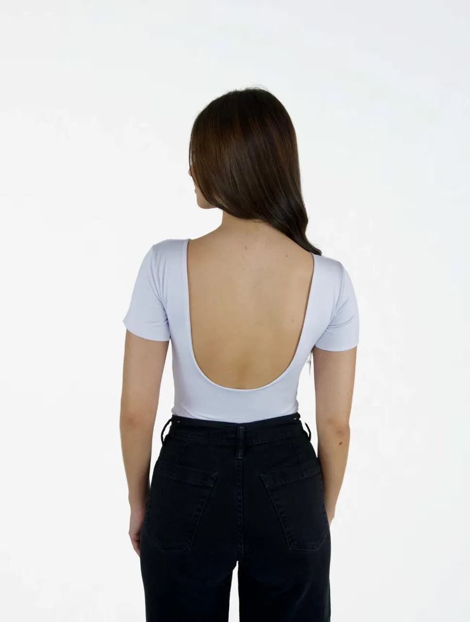 Body Mujer Espalda Descubierta Manga Corta - The Message - Molgoa