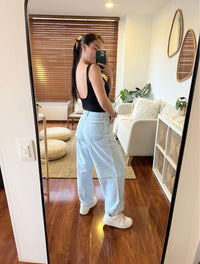 Pantalón Jean En Denim Para Mujer - The Base