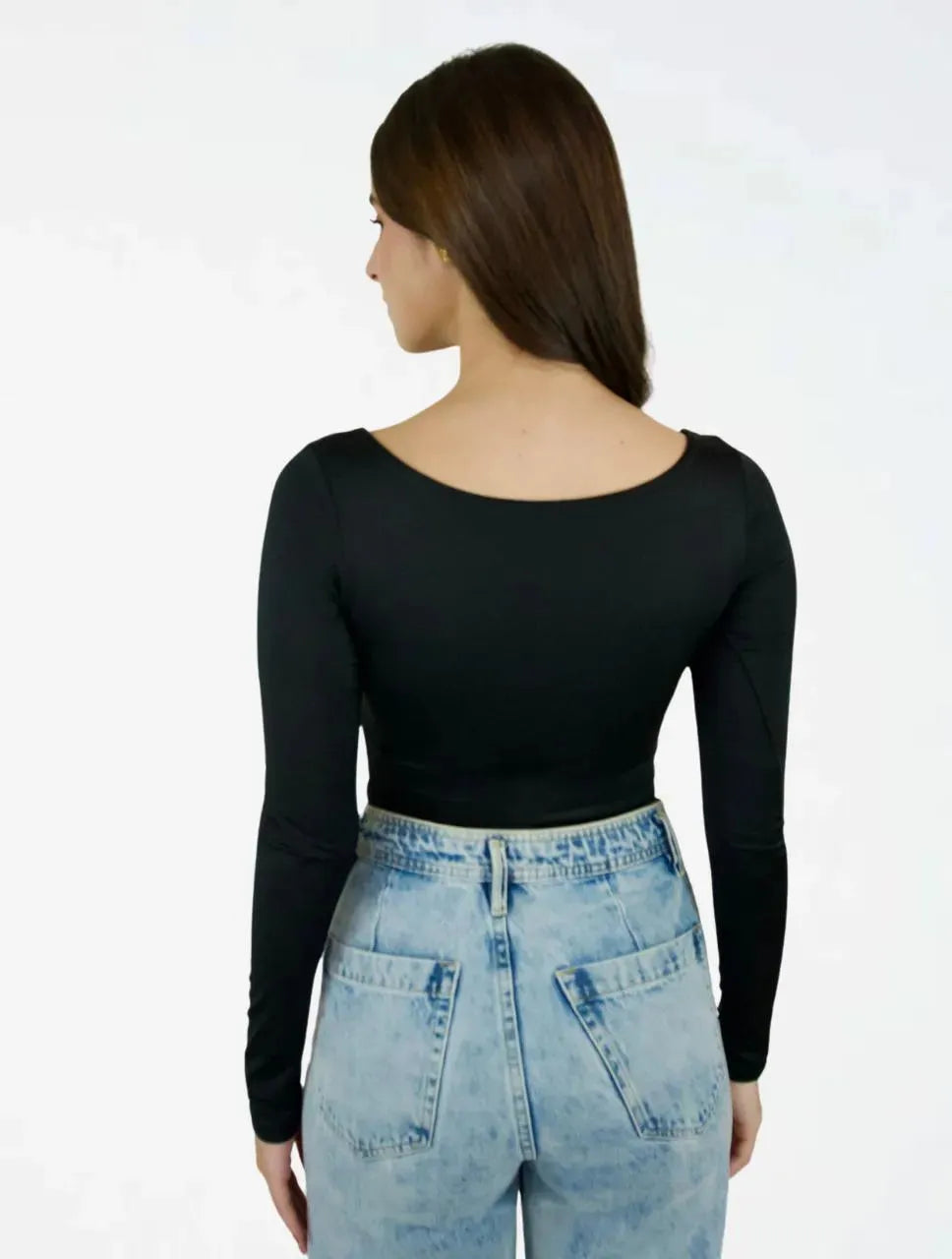 Body para Mujer Escote V Manga Larga - The Vogue