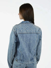 Chaqueta para Mujer Denim Perlas - The Cheetah