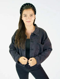 Chaqueta Mujer Bolsillos Grandes Negra - The Tracker