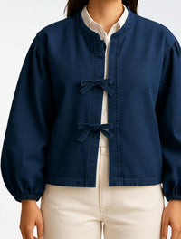 Chaqueta Denim Para Mujer - The Ruffle