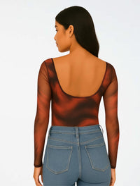 Body Mesh Rojo Degradé -The Aurora