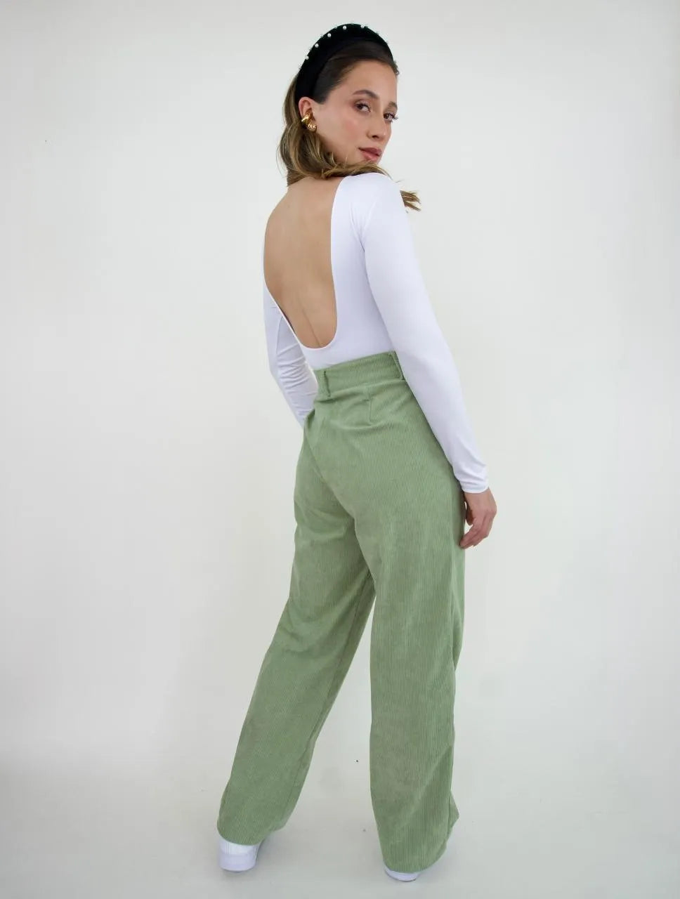 Pantalón Para Mujer Acanalado - The Reporter