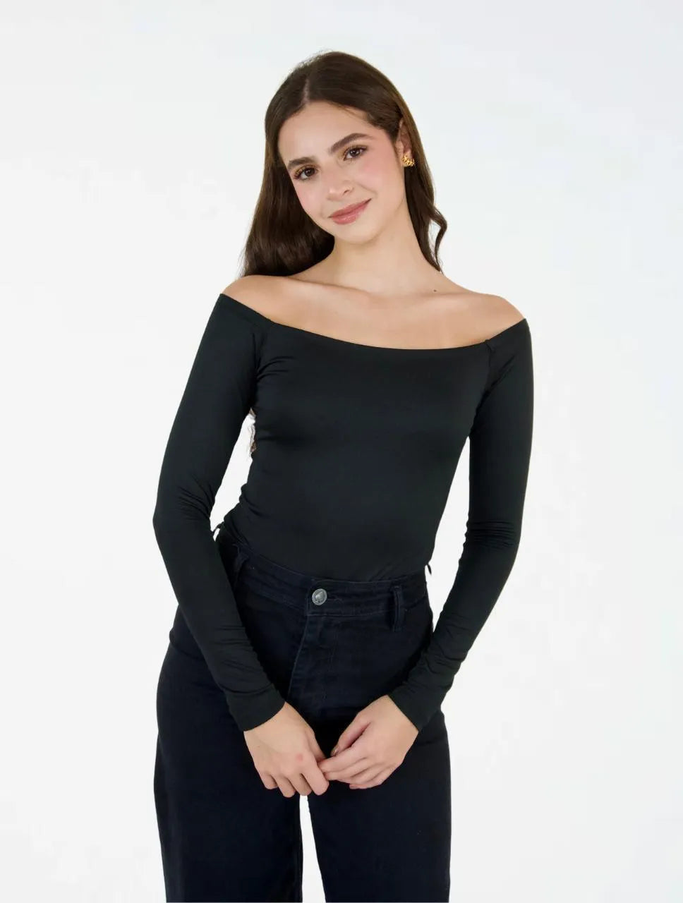 Body para Mujer Cuello Bandeja Manga Larga - The Manhattan