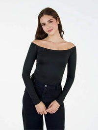 Body para Mujer Cuello Bandeja Manga Larga - The Manhattan