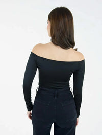 Body para Mujer Cuello Bandeja Manga Larga - The Manhattan