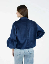 Chaqueta Manga Globo Tela Acanalada - The Puff