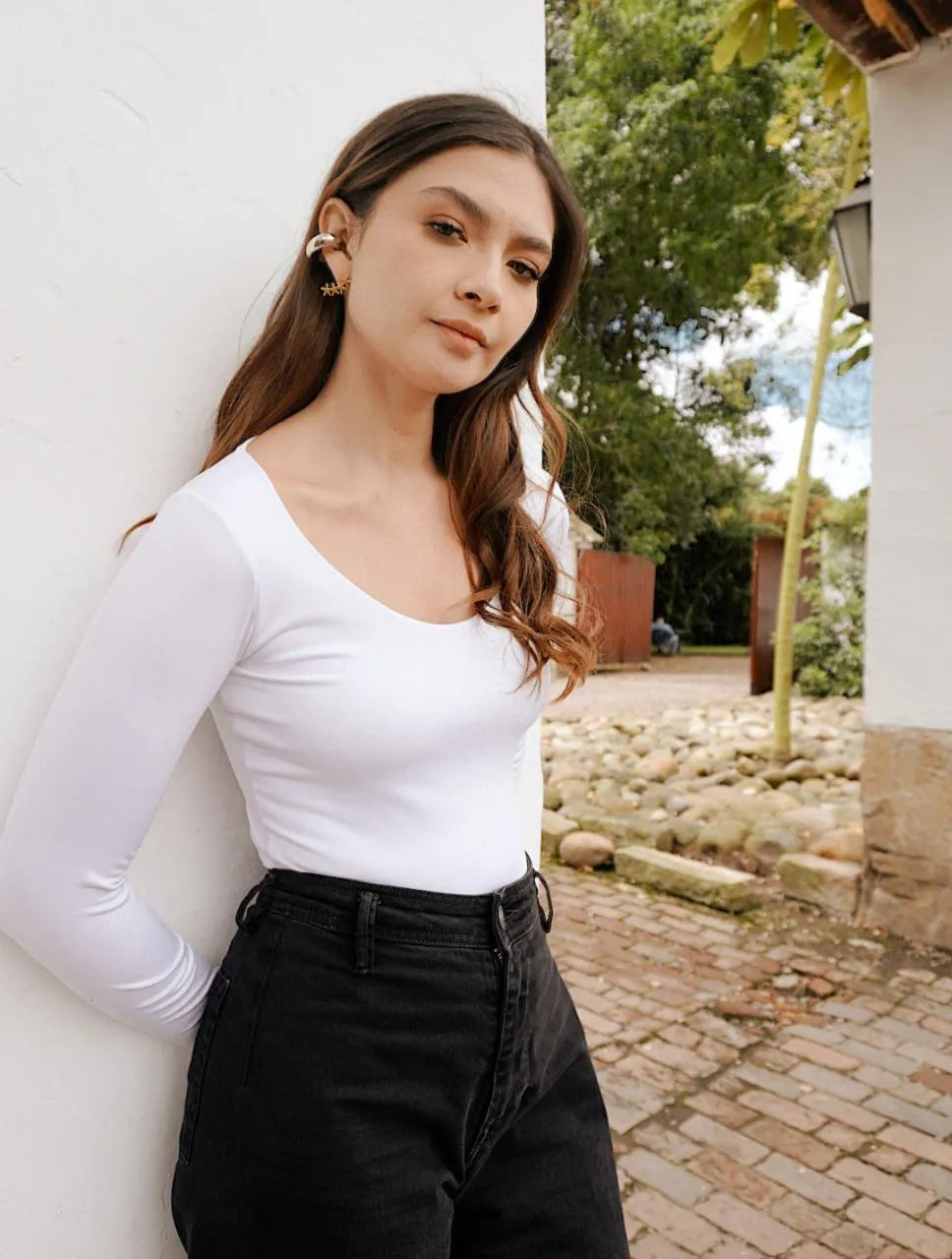 Body para Mujer Escote Redondo Manga Larga - Tahiti