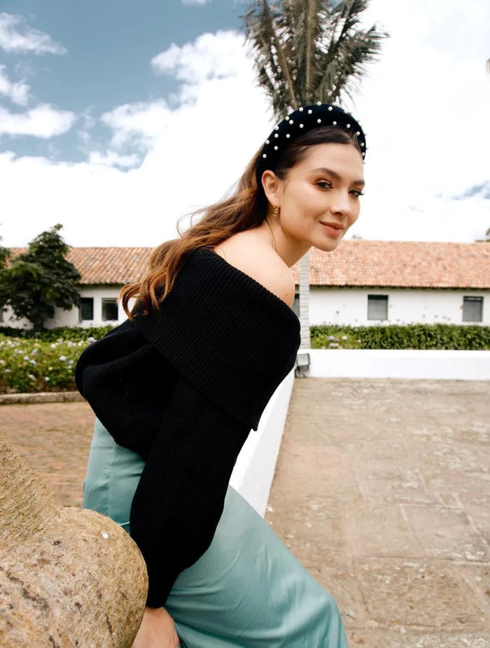 Suéter Para Mujer Cuello Bandeja - The Royal