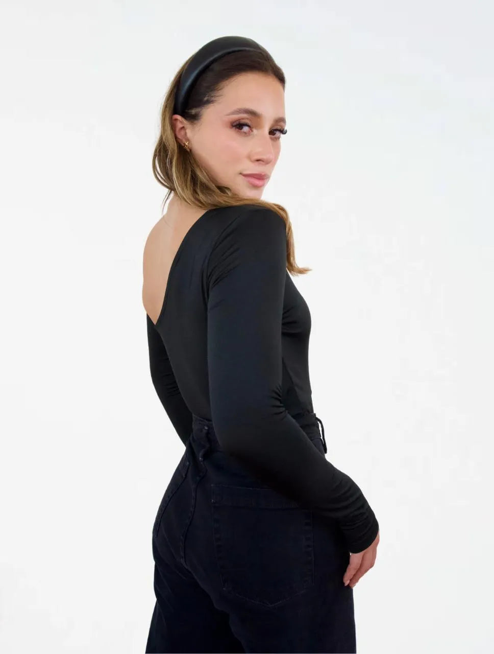 Body para Mujer Asimétrico con Transparencias - The Muse - Molgoa