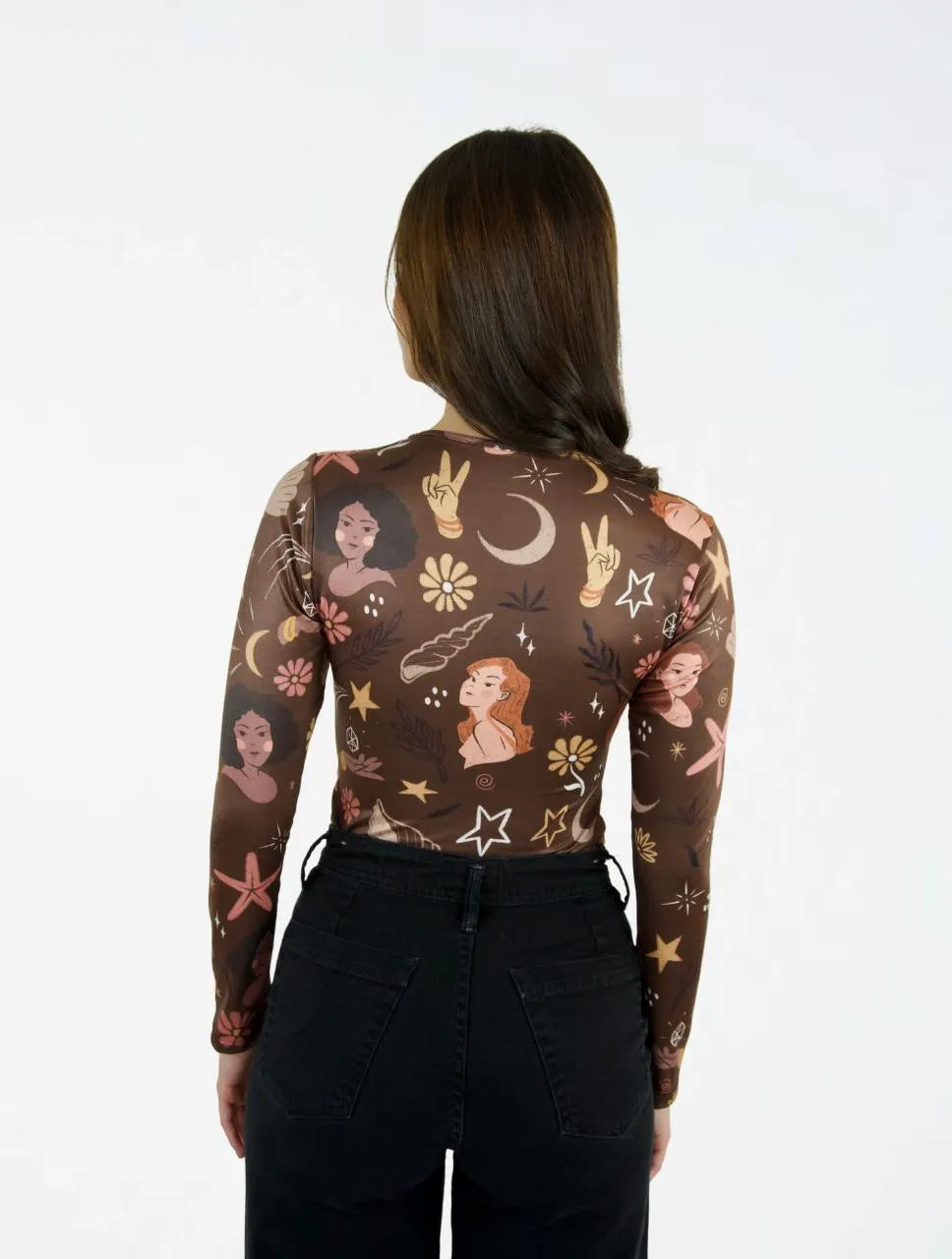 Body para Mujer Estampado con Flores y Estrellas - The Icons