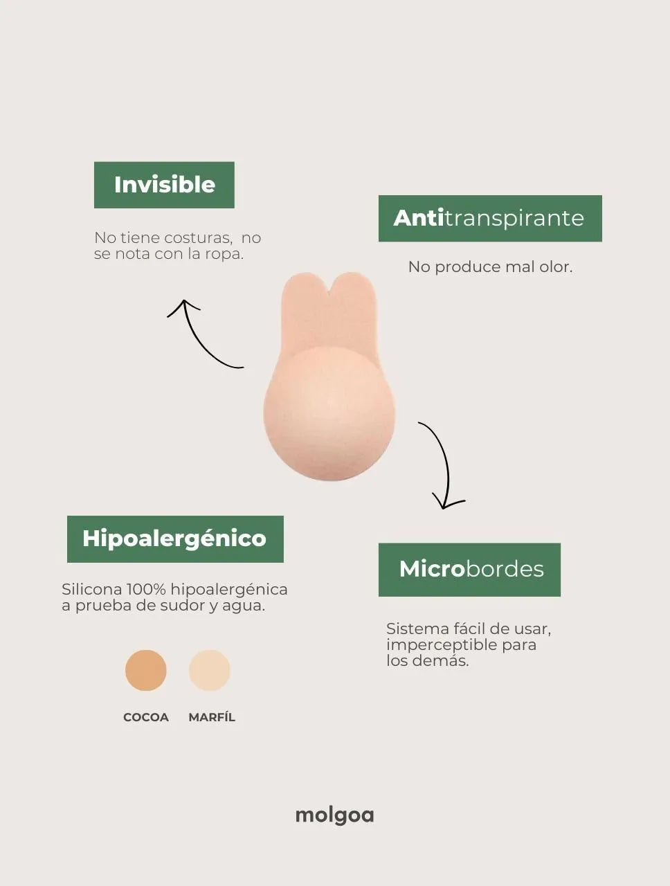 Nippies Lifting Brasier Invisible Levanta Busto con Adhesivo - Levanta Busto