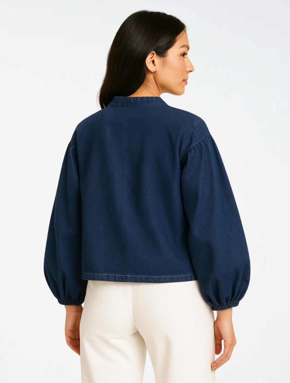 Chaqueta Denim Para Mujer - The Ruffle