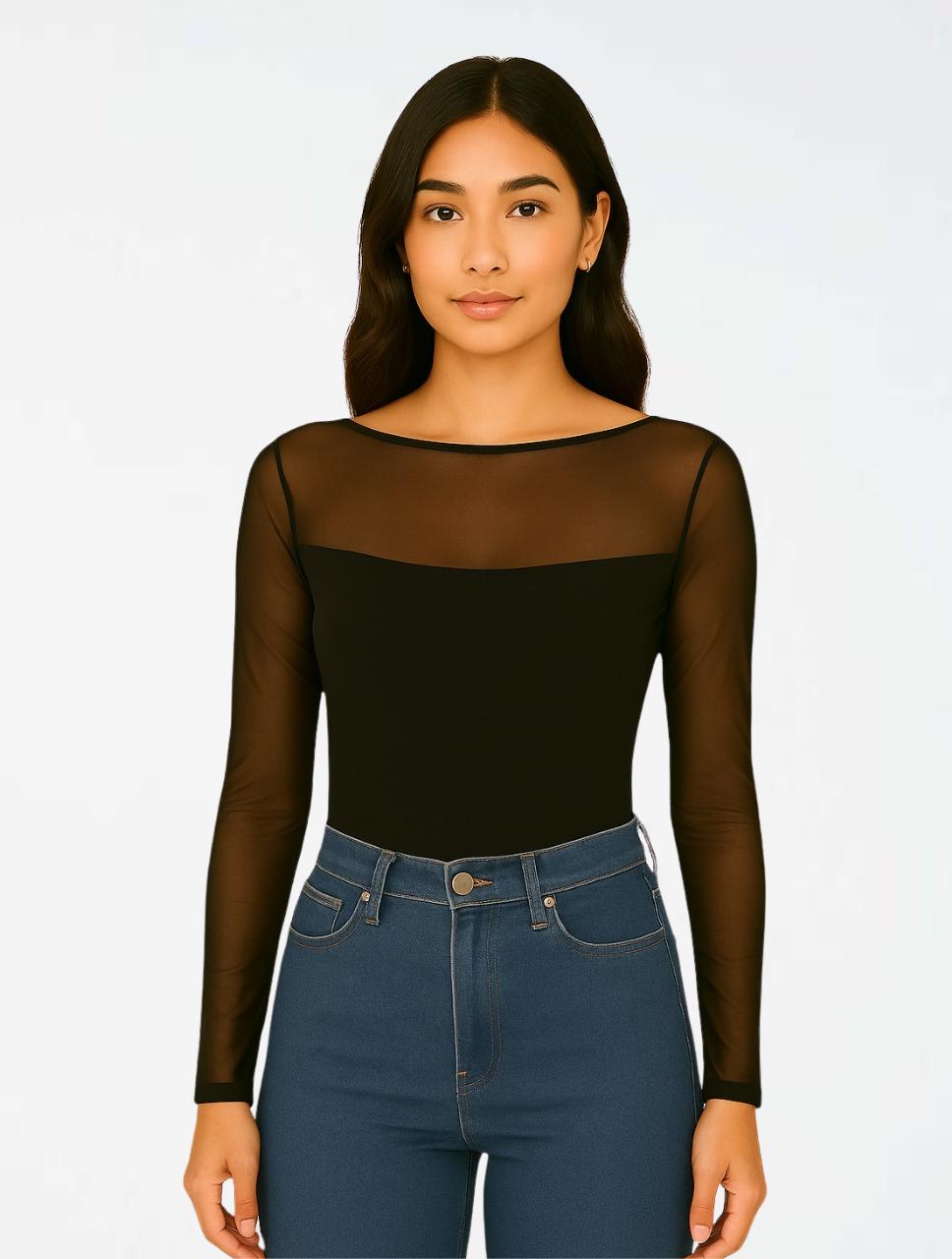 Body Mesh Negro -The Mood