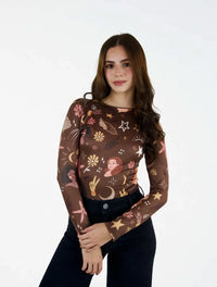 Body para Mujer Estampado con Flores y Estrellas - The Icons